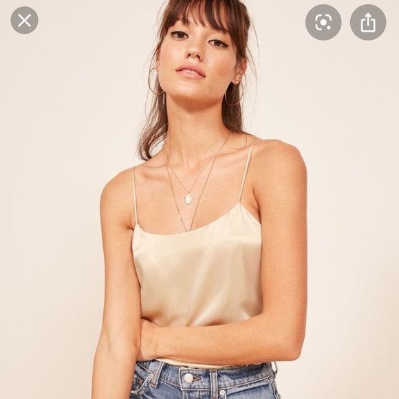 Reformation Tops - ✨NWT Reformation Gigi Tank Top Almond Silk XS✨